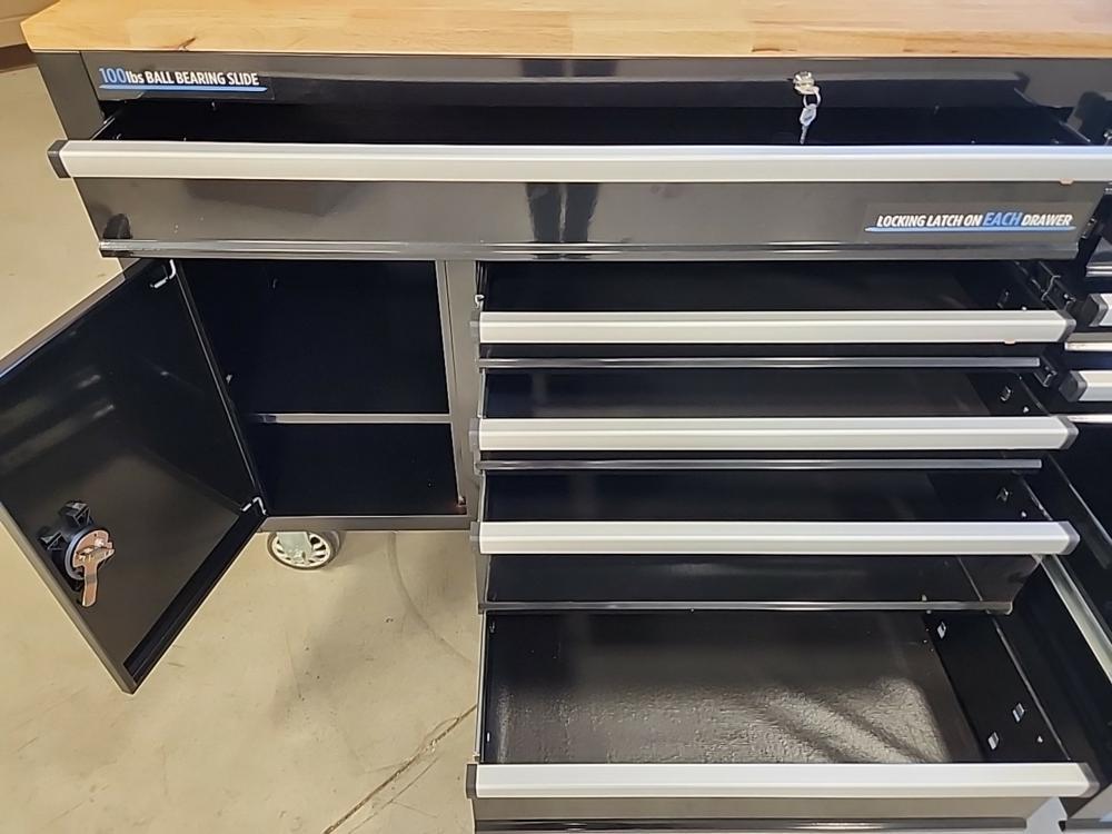 62" HD Work Center c/w Peg Board & Power Station - Unused