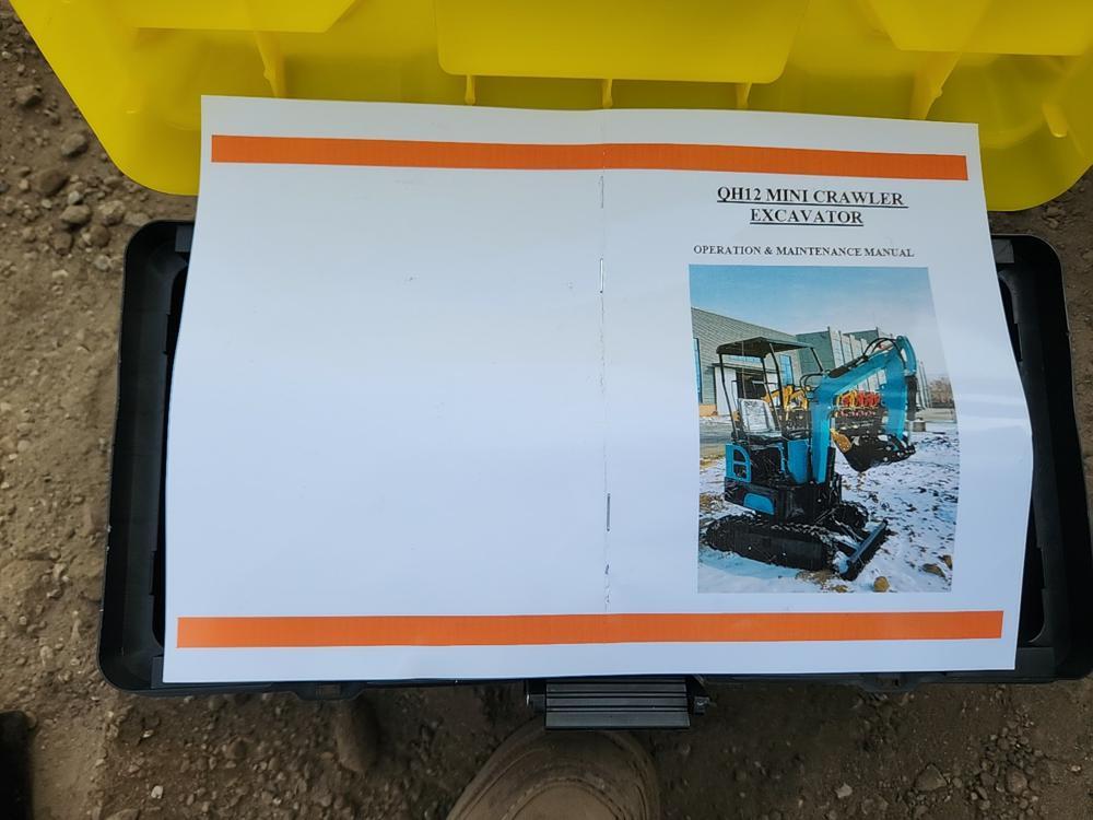 2023 AGROTK QH12 Mini Excavator c/w OROPS, Rubber Tracks, Blade, Bucket, Ma