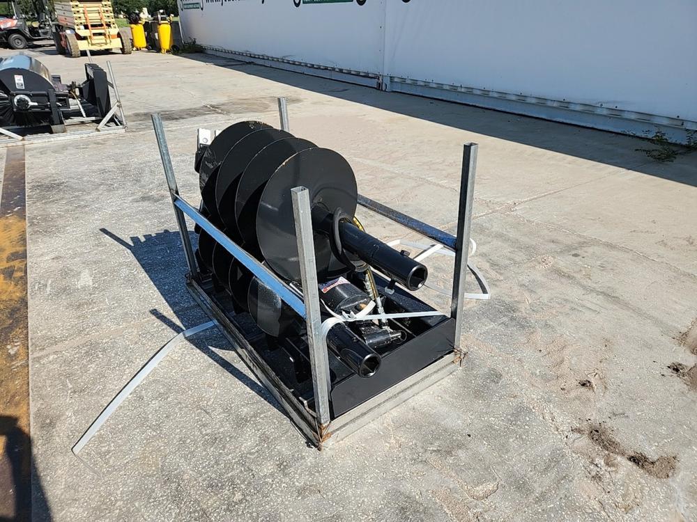 2023 JCT  Hydraulic Auger Drive & Bits to suit Skidsteer - Unused