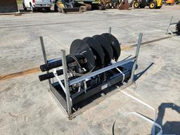2023 JCT  Hydraulic Auger Drive & Bits to suit Skidsteer - Unused