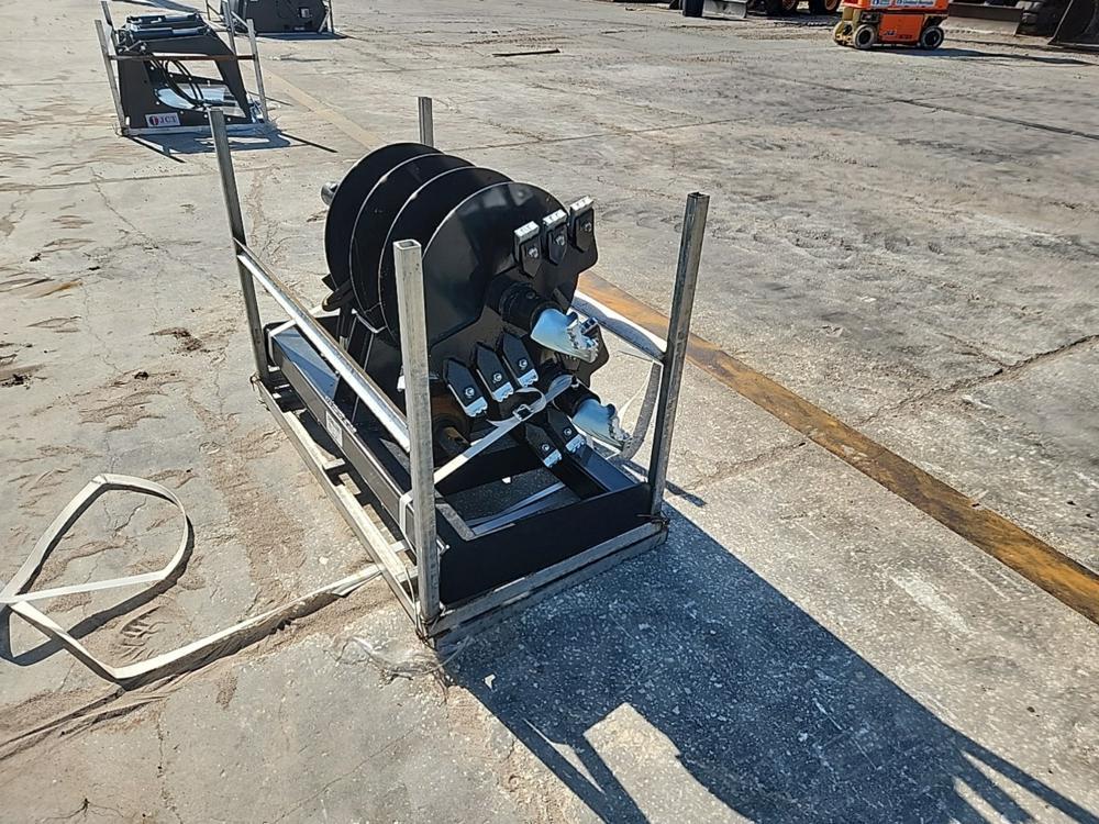 2023 JCT  Hydraulic Auger Drive & Bits to suit Skidsteer - Unused