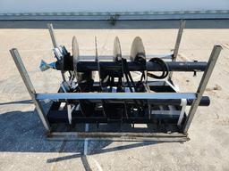 2023 JCT  Hydraulic Auger Drive & Bits to suit Skidsteer - Unused