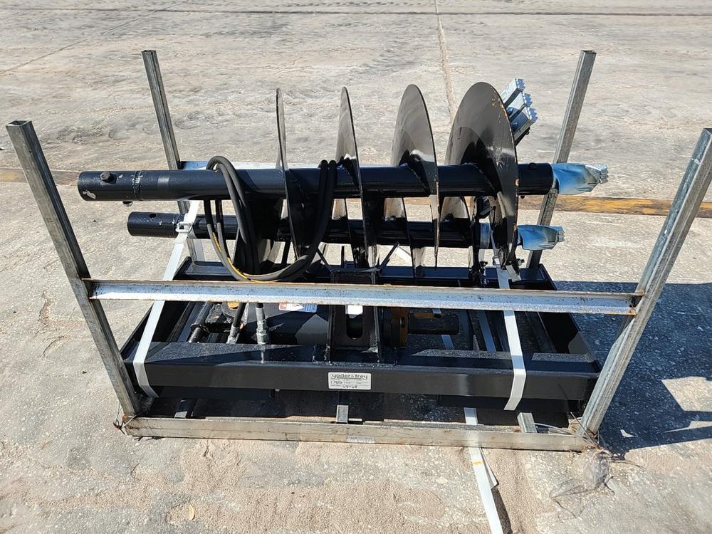2023 JCT  Hydraulic Auger Drive & Bits to suit Skidsteer - Unused