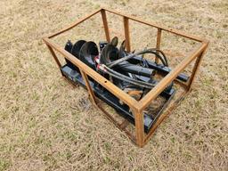Mower King Auger to suit Skidsteer c/w 3 Bits - Unused