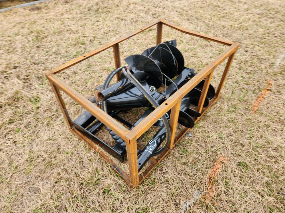 Mower King Auger to suit Skidsteer c/w 3 Bits - Unused