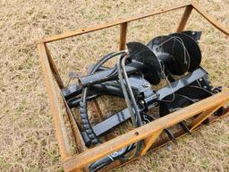 Mower King Auger to suit Skidsteer c/w 3 Bits - Unused