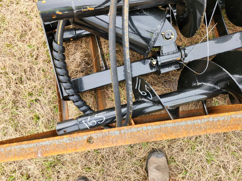 Mower King Auger to suit Skidsteer c/w 3 Bits - Unused