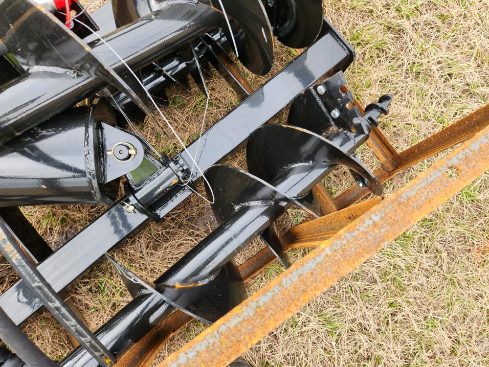 Mower King Auger to suit Skidsteer c/w 3 Bits - Unused