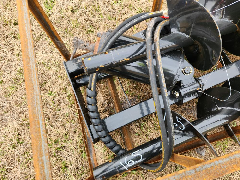 Mower King Auger to suit Skidsteer c/w 3 Bits - Unused