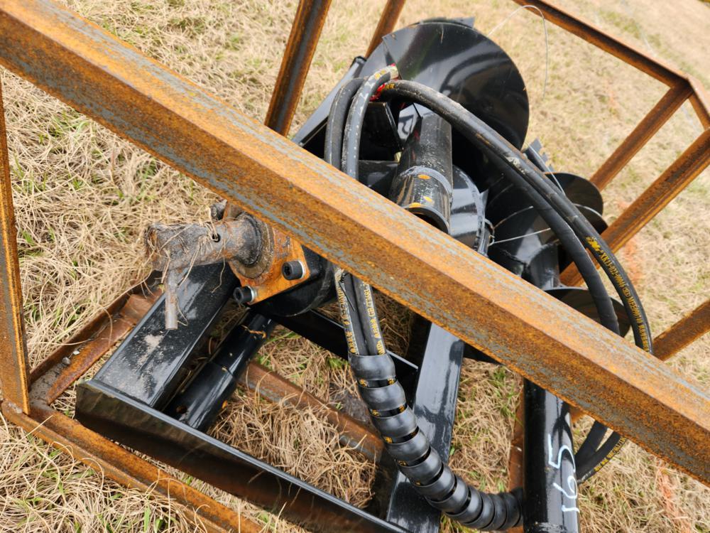 Mower King Auger to suit Skidsteer c/w 3 Bits - Unused