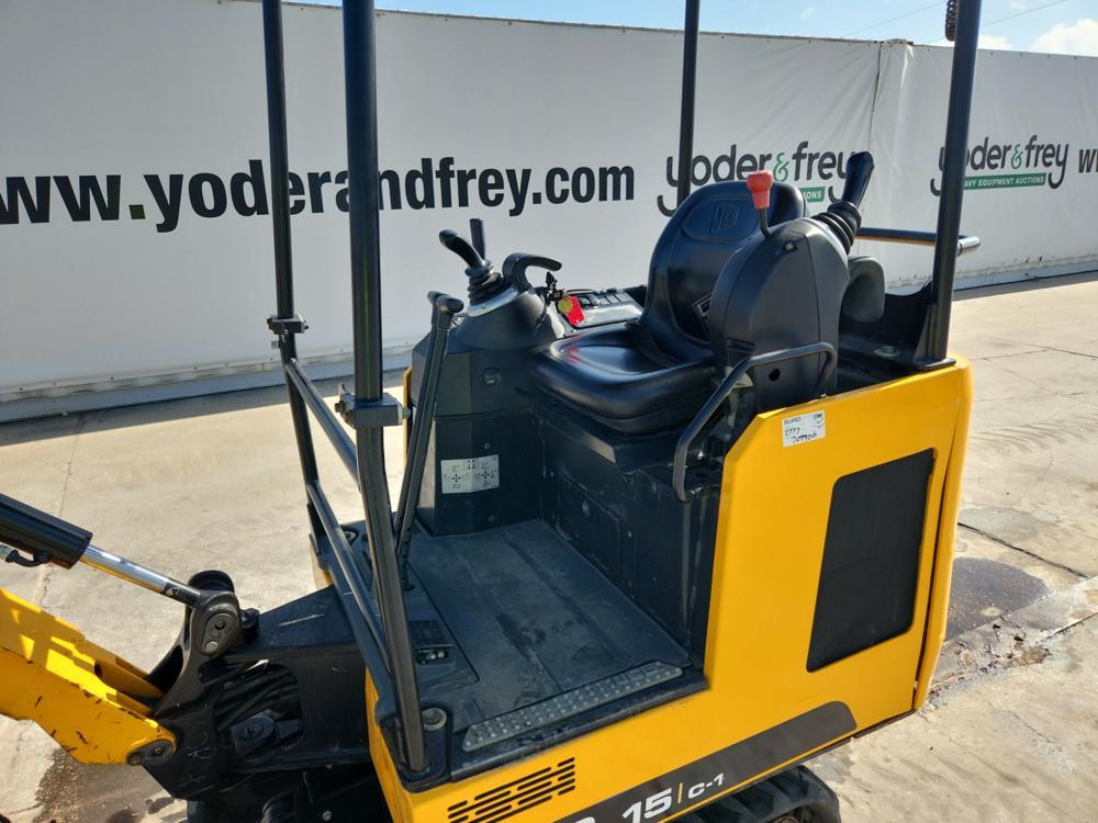 2018 JCB 15C-1 Mini Excavator c/w OROPS, Rubber Tracks, Aux Hydraulics, Bla
