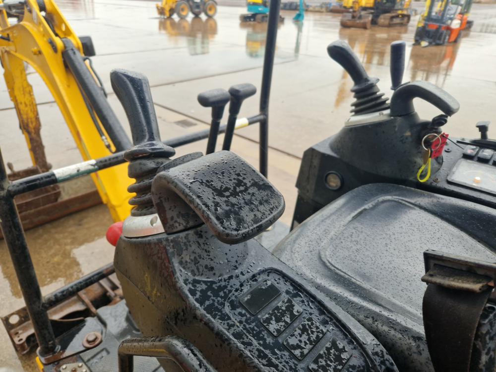 2018 JCB 15C-1 Mini Excavator c/w OROPS, Rubber Tracks, Aux Hydraulics, Bla