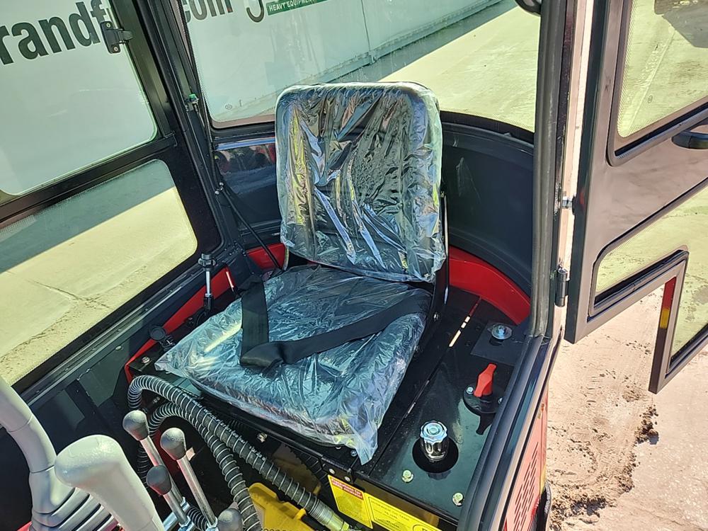 2023 Miva VA13C Mini Excavator c/w Cab, Rubber Tracks, Aux Hydraulics, Offs