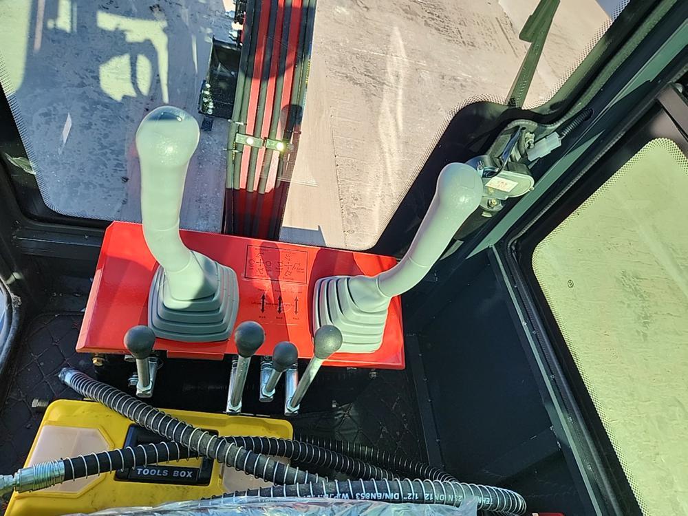 2023 Miva VA13C Mini Excavator c/w Cab, Rubber Tracks, Aux Hydraulics, Offs