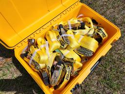 Pelican Case 1 1/5" x 15' Straps (6 of), 2" x 27" Straps (4 of) - Unused
