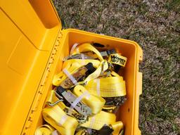 Pelican Case 1 1/5" x 15' Straps (6 of), 2" x 27" Straps (4 of) - Unused
