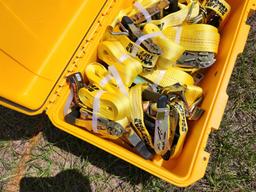 Pelican Case 1 1/5" x 15' Straps (6 of), 2" x 27" Straps (4 of) - Unused