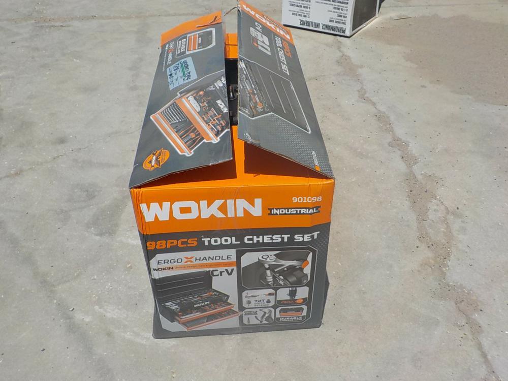 98 Pc Wokin Tool Chest Set - Unused