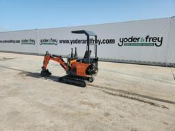 2022 NUOTE KCS SN-8 Mini Excavator c/w OROPS, Rubber Tracks, Aux Hydraulics