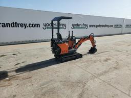 2022 NUOTE KCS SN-8 Mini Excavator c/w OROPS, Rubber Tracks, Aux Hydraulics