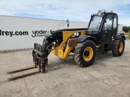 2015 Caterpillar TH417C Telehandler, Cab, 8,800 lbs Max Lift Wt Cap, 56' Ma