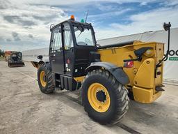 2015 Caterpillar TH417C Telehandler, Cab, 8,800 lbs Max Lift Wt Cap, 56' Ma