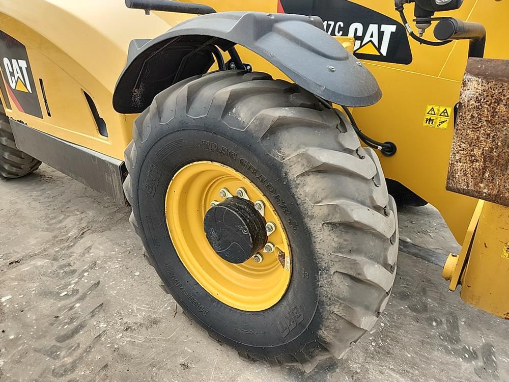 2015 Caterpillar TH417C Telehandler, Cab, 8,800 lbs Max Lift Wt Cap, 56' Ma