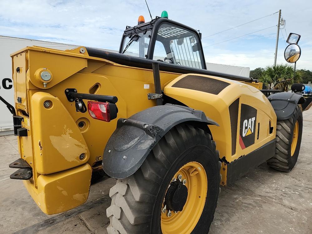 2015 Caterpillar TH417C Telehandler, Cab, 8,800 lbs Max Lift Wt Cap, 56' Ma