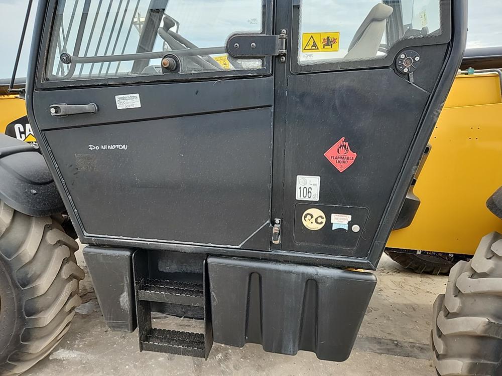 2015 Caterpillar TH417C Telehandler, Cab, 8,800 lbs Max Lift Wt Cap, 56' Ma