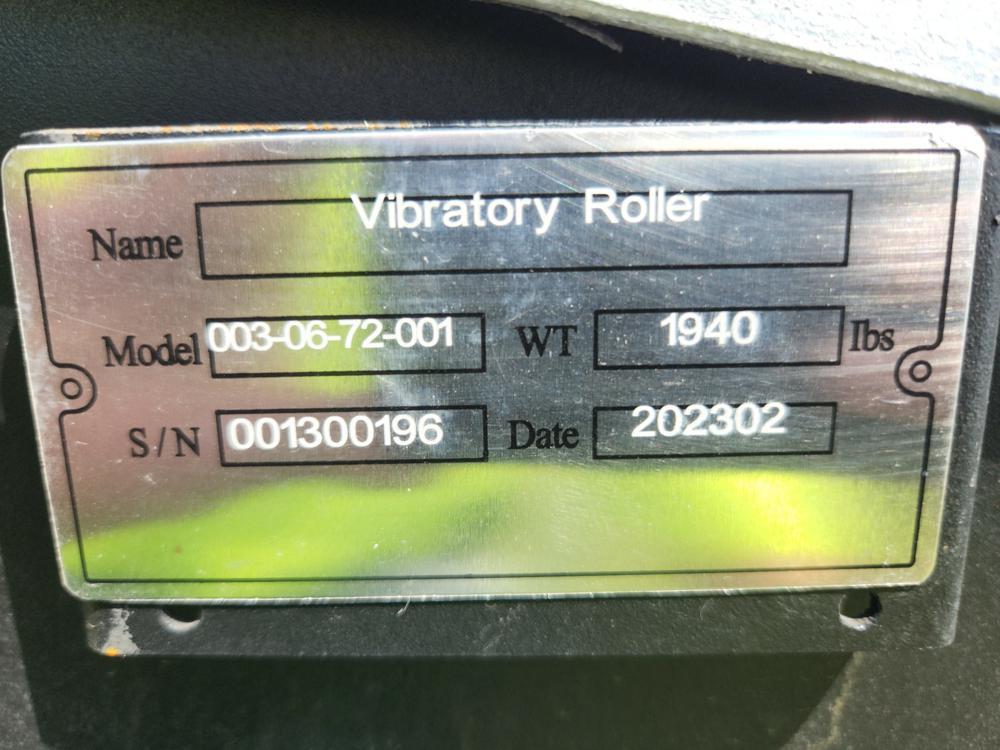 2023   Greatbear 72" Hyd Skidsteer Vibratory Roller - Unused