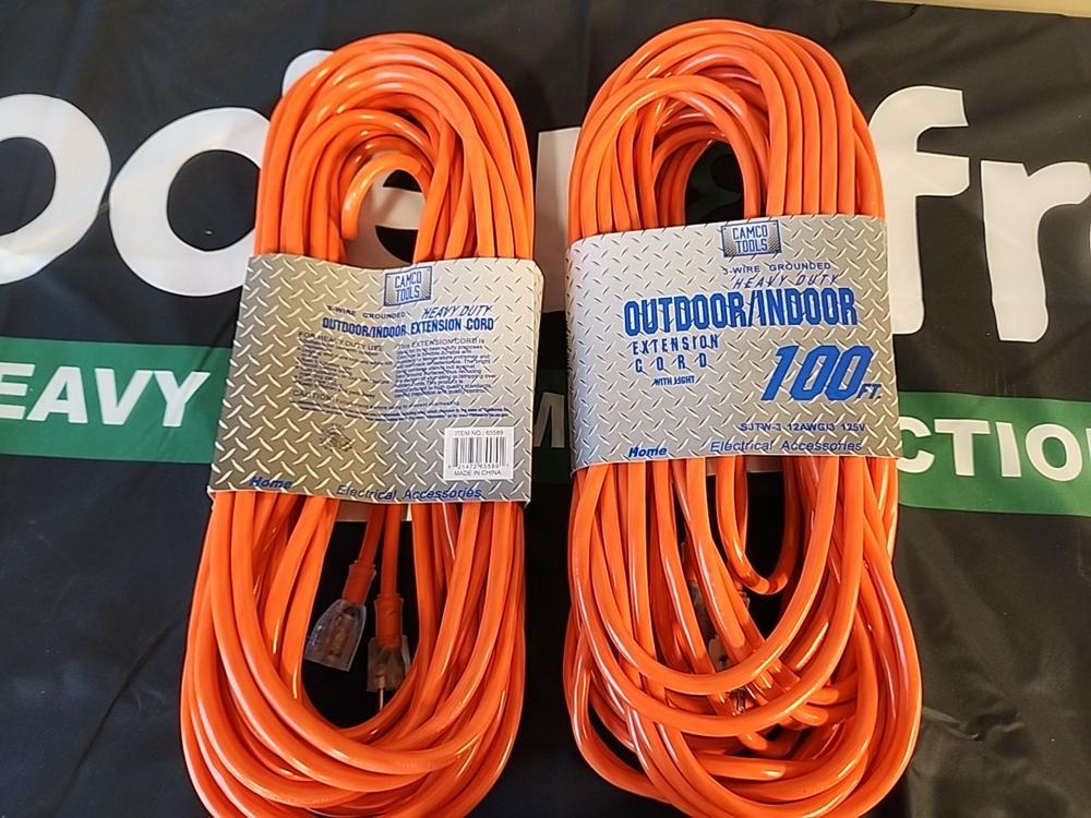 100' HD Outdoor Extension Cord (2 of) - Unused