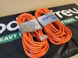 100' HD Outdoor Extension Cord (2 of) - Unused