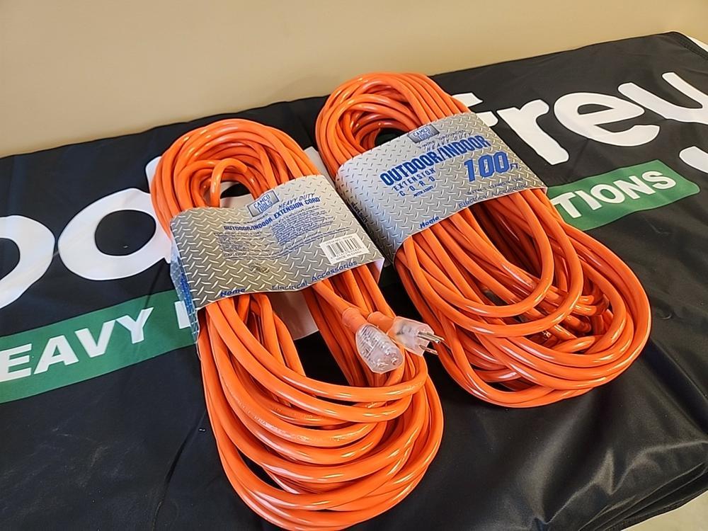 100' HD Outdoor Extension Cord (2 of) - Unused