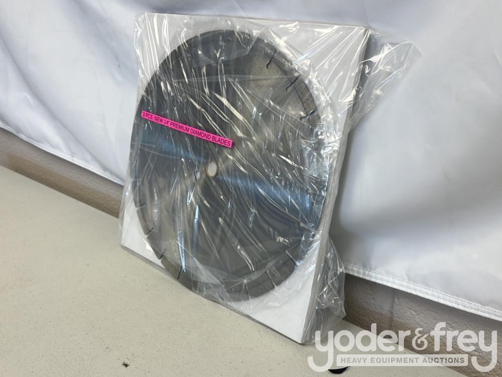 Unused 14" Premium Diamond Blades (3 of)