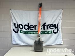 Unused Rhino Rugged Heavy Duty Contractor Square Point Fiberglass Shovel #RR-110 (Lot of 4)