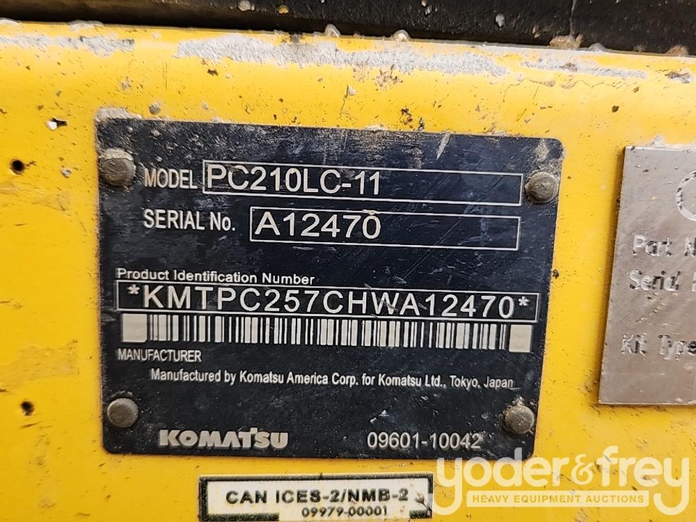 2017 Komatsu PC210LC-11