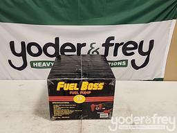 Unused Fuel Boss 12V Portable Diesel Transfer Pump c/w 12' Hose and Nozzle, 15GPM