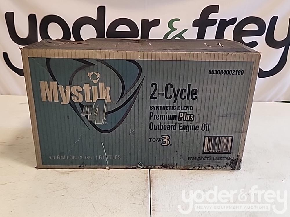 Unused Mystick Synthetic 2 Cycle Motor Oil (4 Gal Per Case)