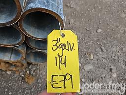 3", 1/4 Galvanized Pipe (20 of) Assorted Lengths