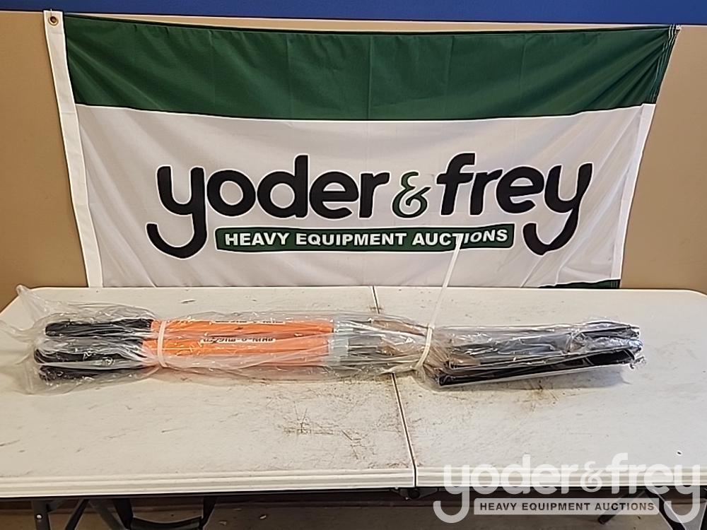 Unused Rhino Rugged Heavy Duty Contractor 16" Drain Spade, FG 29" D Handle  RR-220 (Lot of 3)