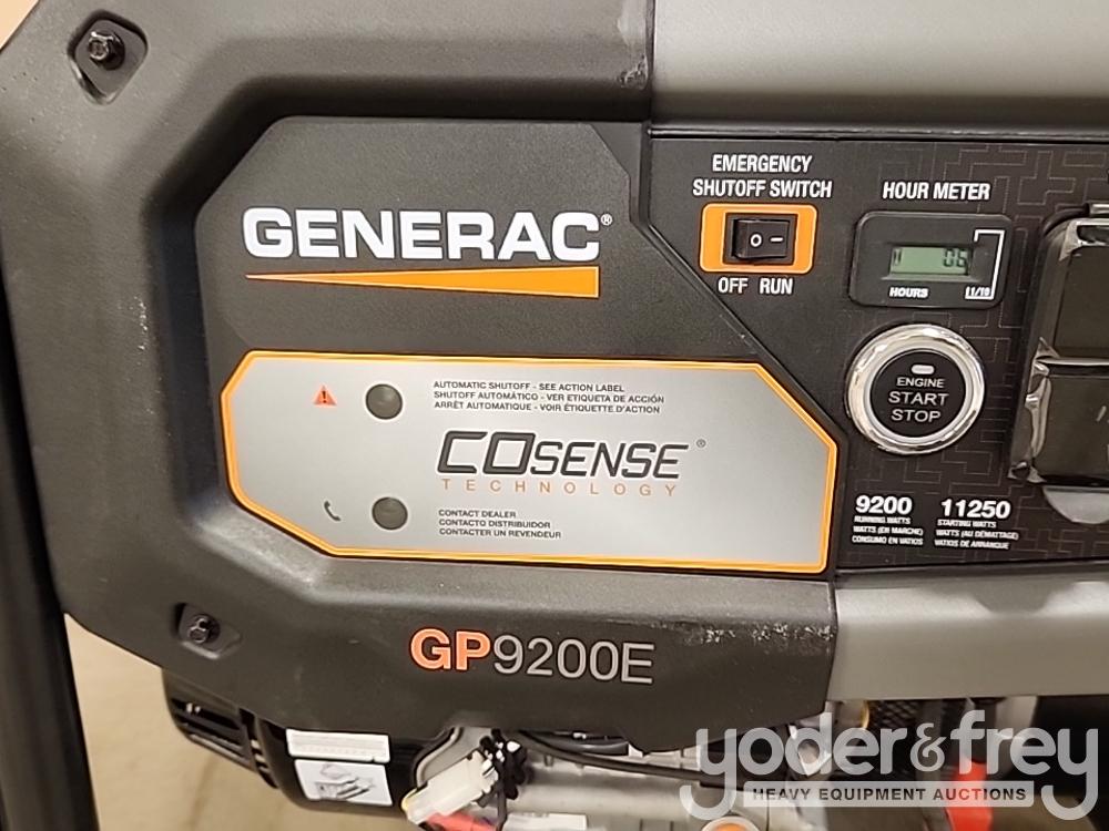 Unused Generac 9200 Watt Elec. Start Generator