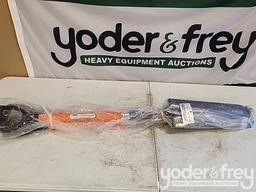 Unused Rhino Rugged Heavy Duty Contractor 16" Drain Spade, FG 29" D Handle  RR-220 (Lot of 3)