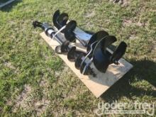 Miva 8", 12", 16" Augers to suit 1-3 Ton Excavator, Pin Dia 1"