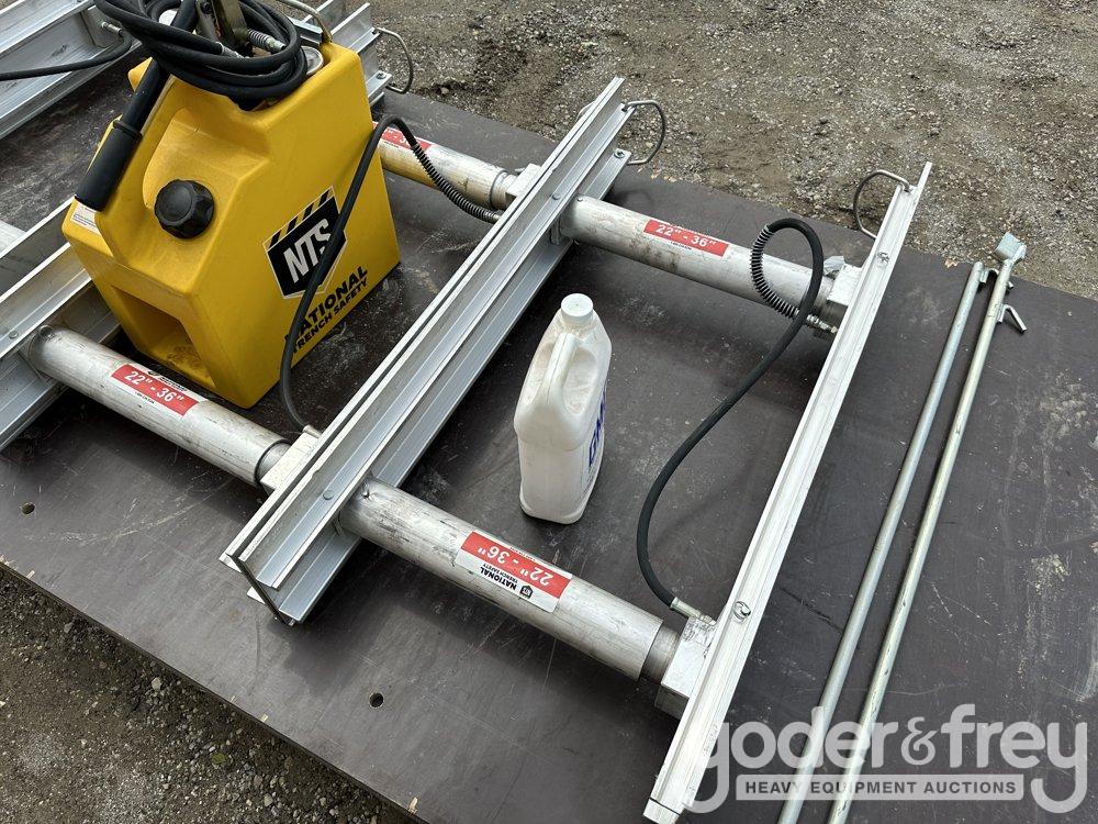 22"-36" Trench Shore Jacks c/w Finn Form
