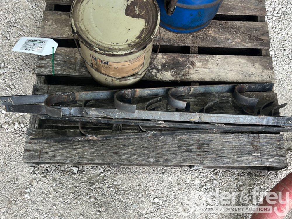 Oil Drum, c/w Dolly, Buckets (Pallet of)