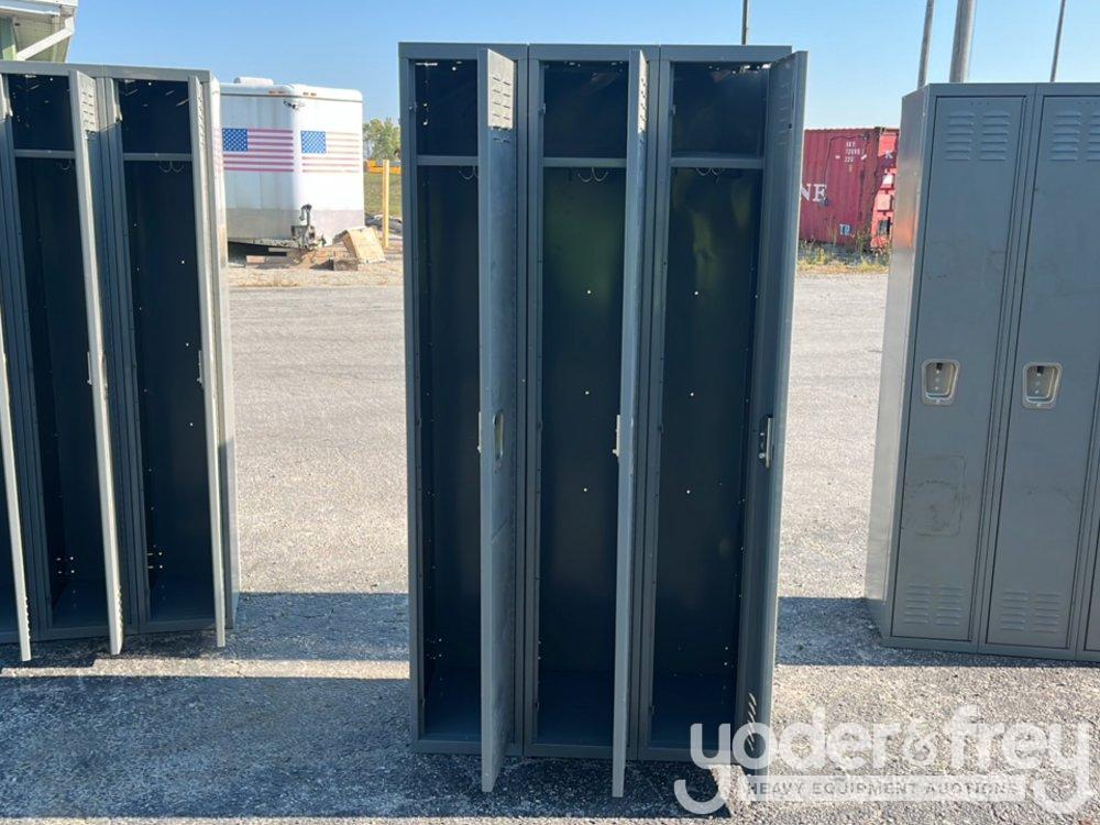 72 x 36 Metal Locker Trio Sets (3 of)