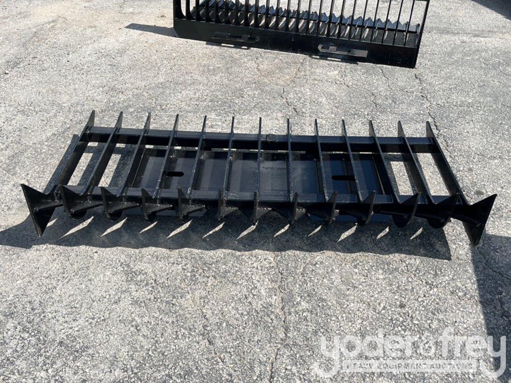 Unused 70" Root Rake to suit Skidsteer