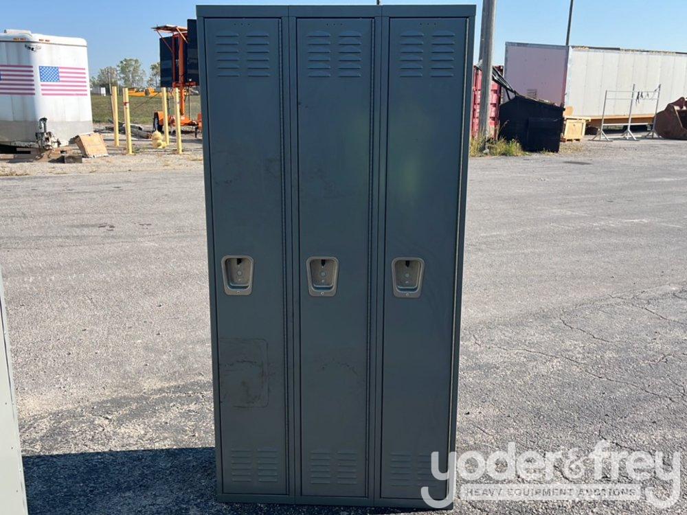 72 x 36 Metal Locker Trio Sets (3 of)