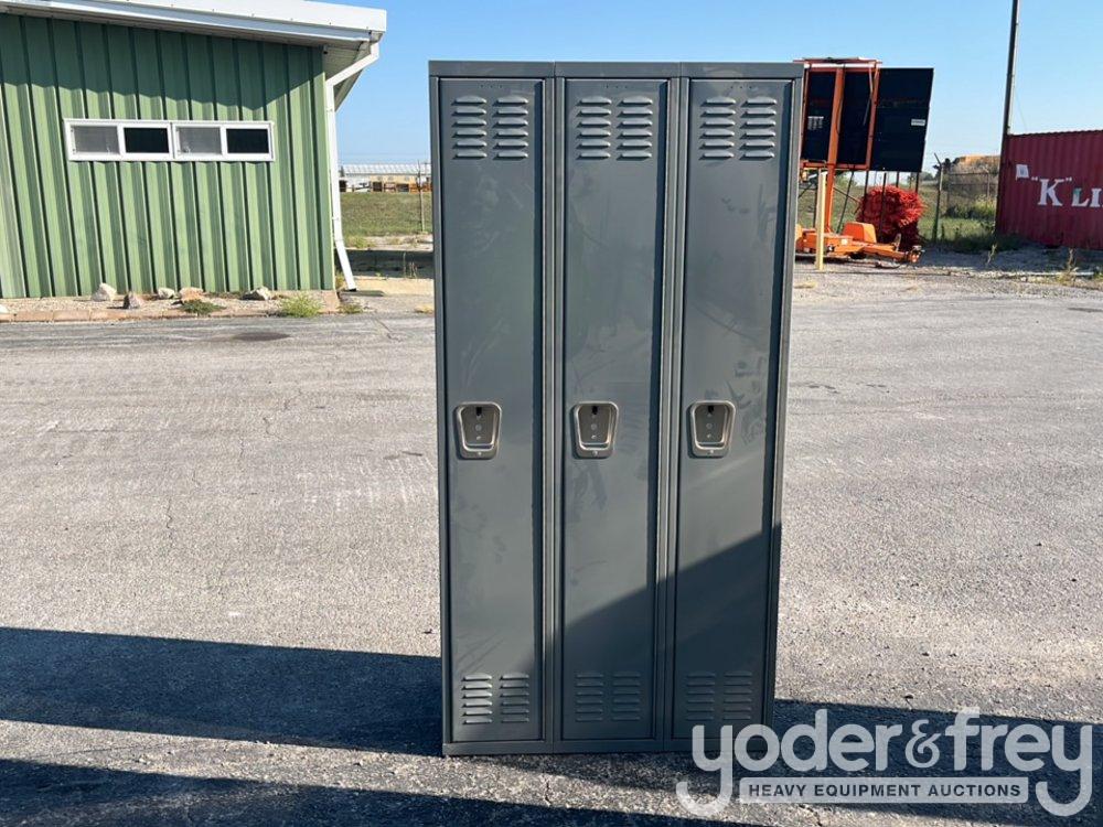 72 x 36 Metal Locker Trio Sets (3 of)