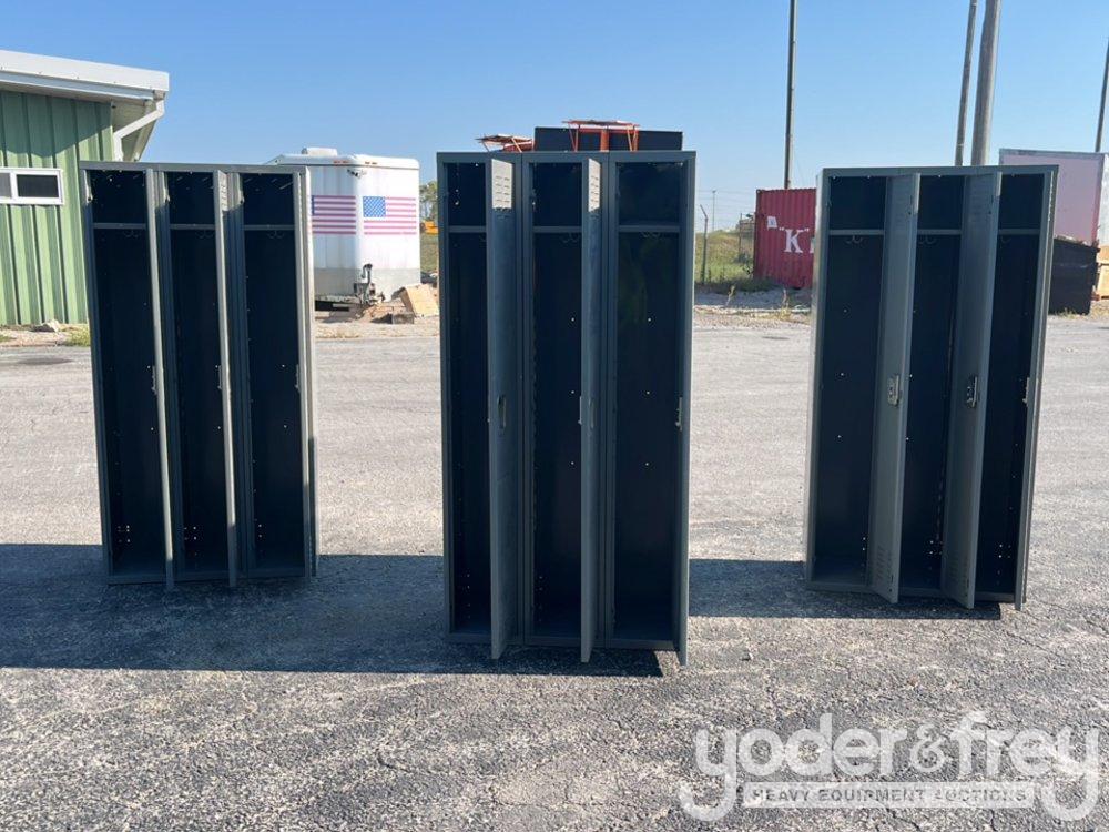 72 x 36 Metal Locker Trio Sets (3 of)